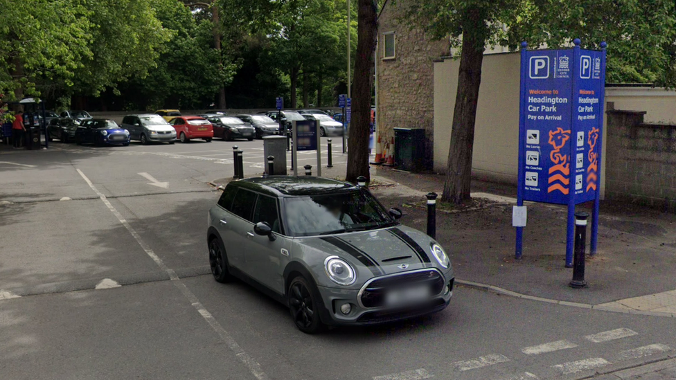 Headington car park entrance