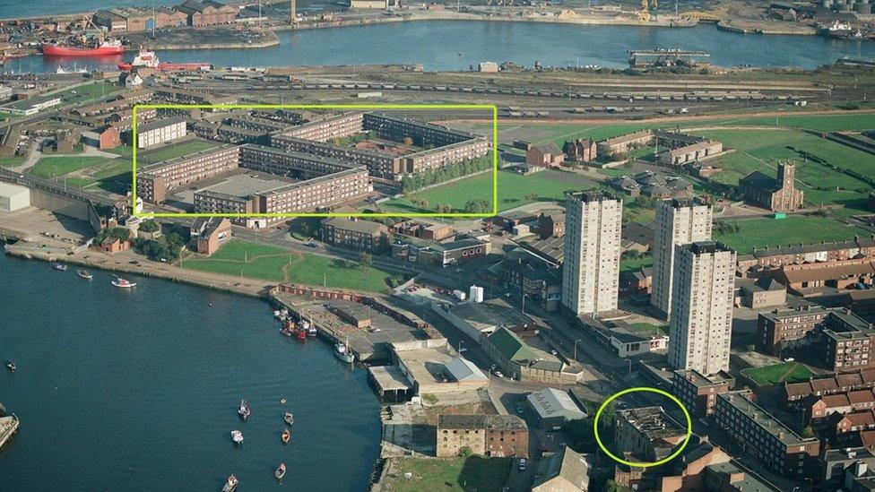 Nikki Allan murder aerial image of Sunderland