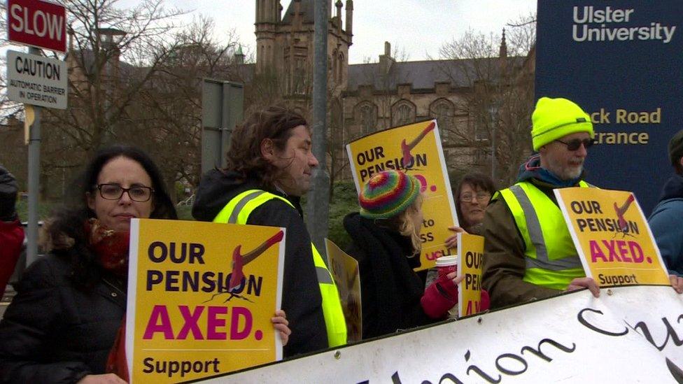 Protest at UU Magee