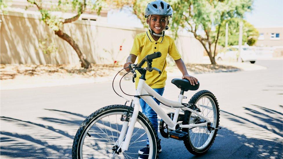 boy with bike