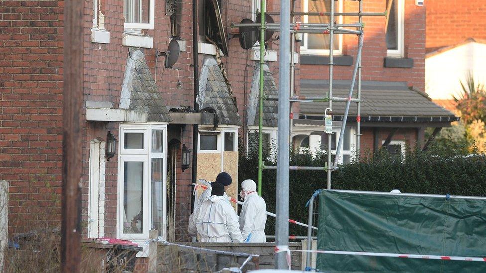 House fire in Salford