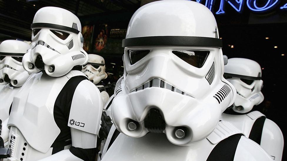 Star Wars Stormtroopers on show in London, 16 May 2005