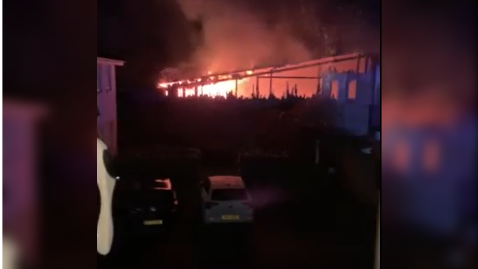 Industrial unit fire