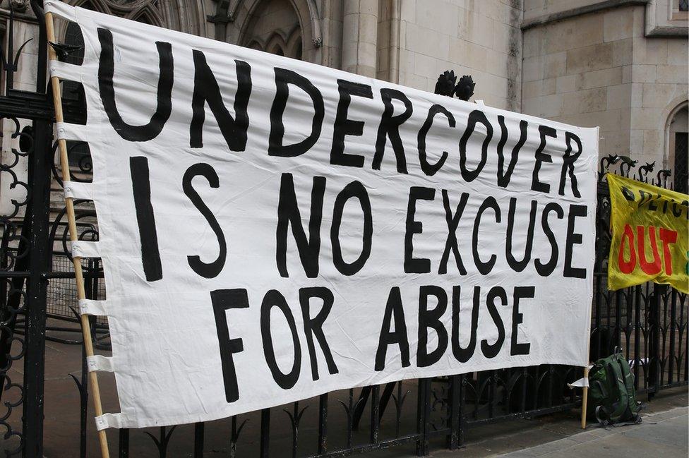 Banner outside High Court