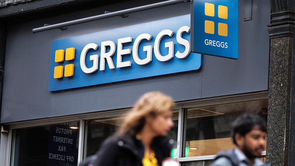 People walk past Greggs in London on 5 March