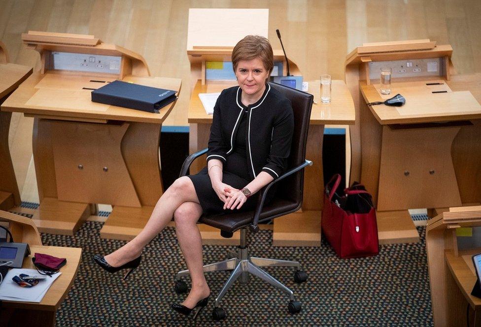 Nicola Sturgeon at Holyrood