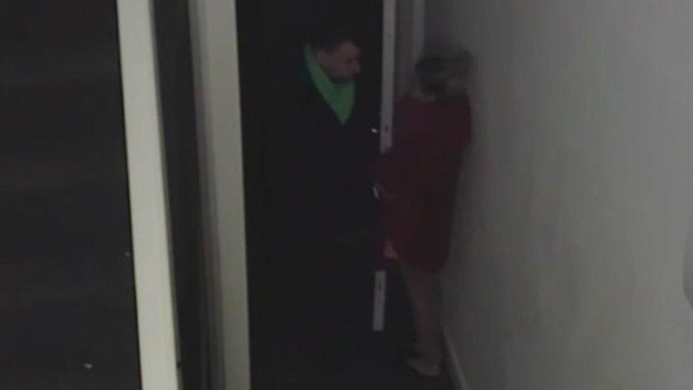 CCTV of a man and woman