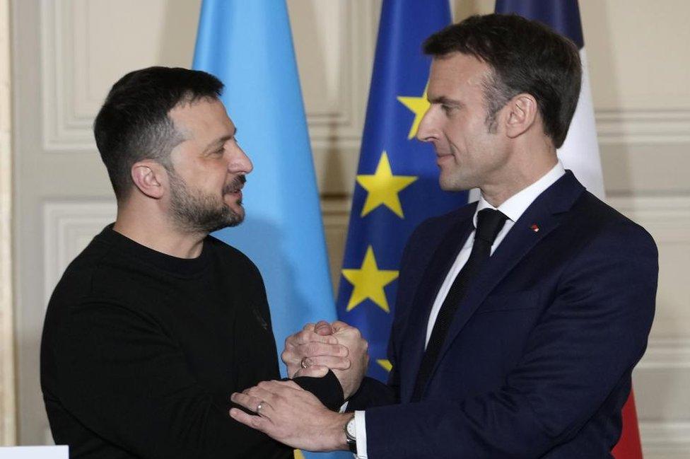 Zelensky and Macron