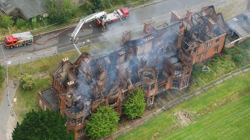 Little Plumstead Hall from the air