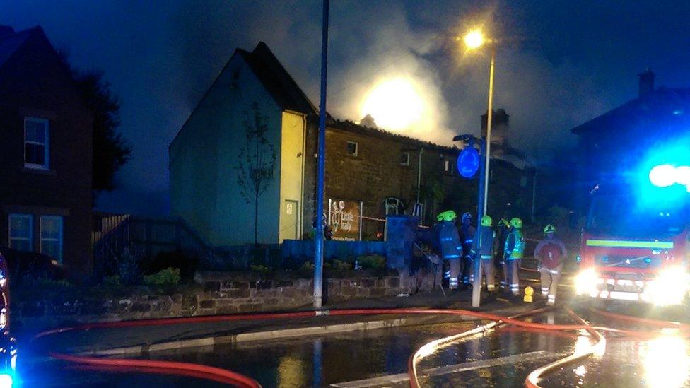 Dumfries restaurant fire