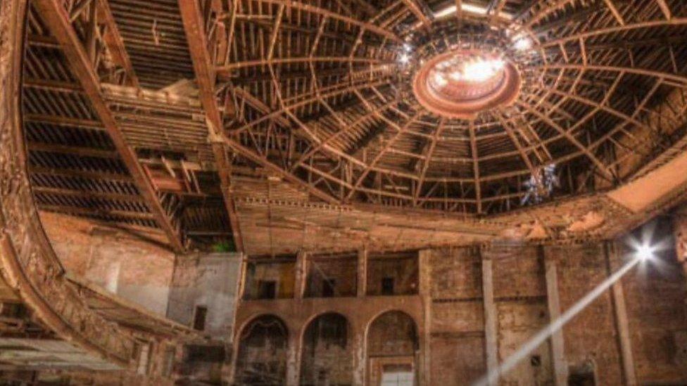 The inside of the Bradford Odeon building