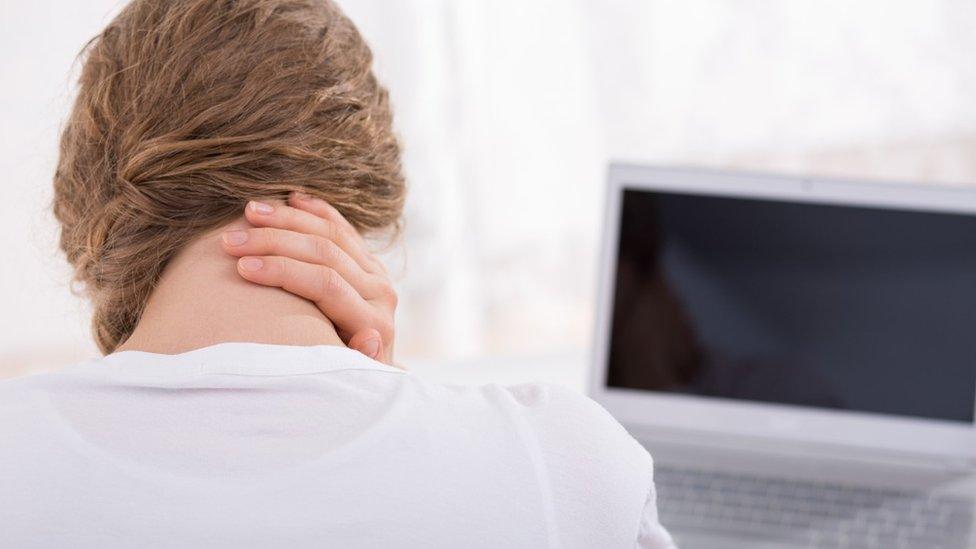 Woman at a laptop