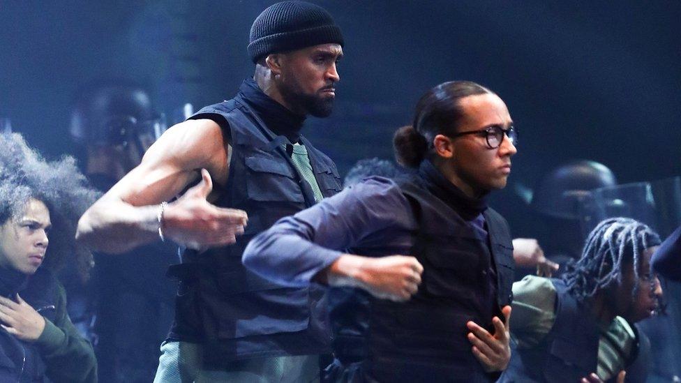 Ashley Banjo and Perri Kiely