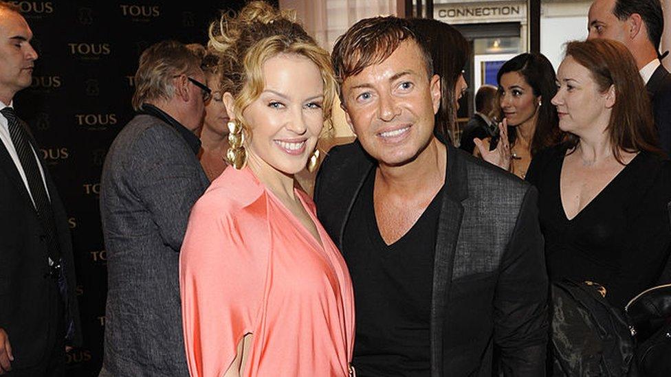 Julien Macdonald with Kylie Minogue