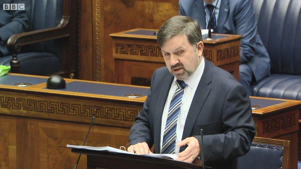 Robin Swann made a statement to the Northern Ireland Assembly