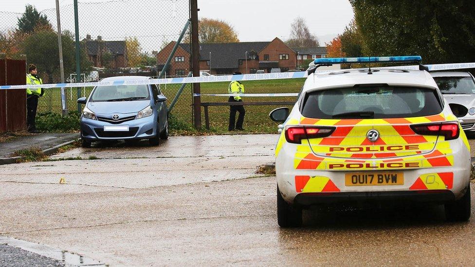 Police at scene