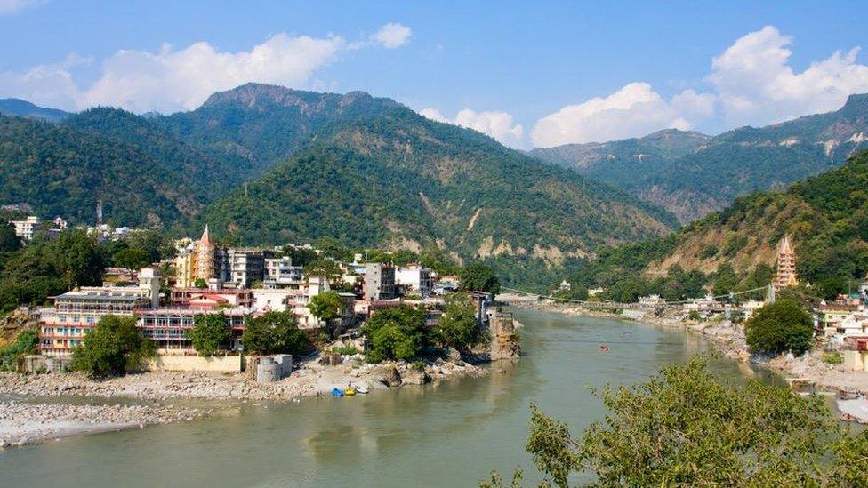 The river Ganges at Rishikesh