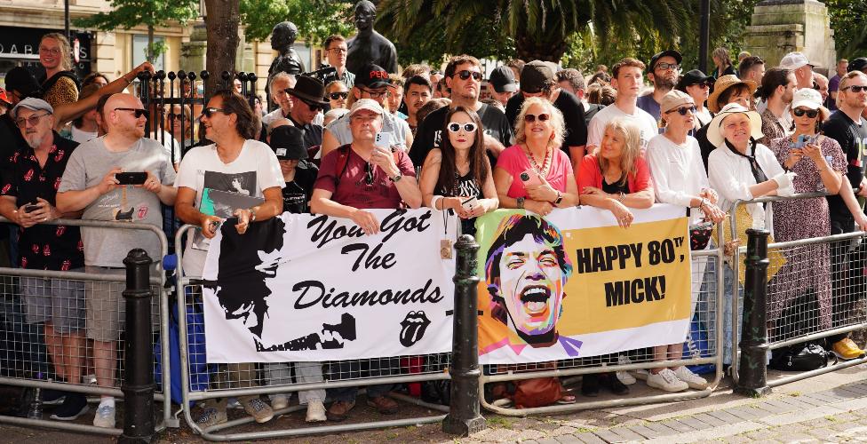 Fans at the Rolling Stones Hackney Diamonds launch event at the Hackney Empire in London. Picture date: Wednesday September 6, 2023