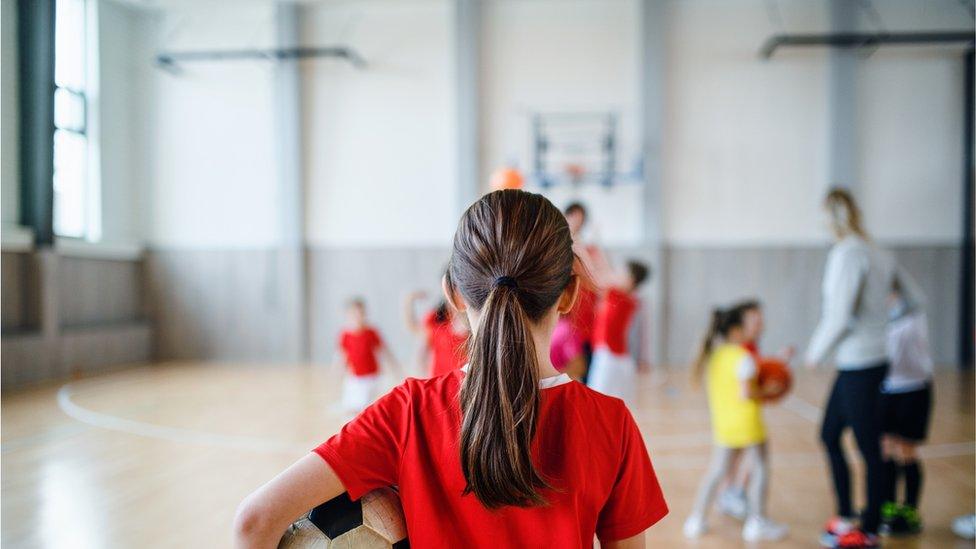 school sport girl ball