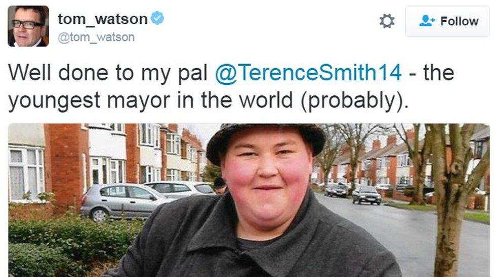 Tom Watson's tweet