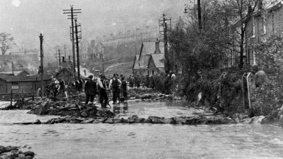 Flooding on the Conwy-Llanrwst Road