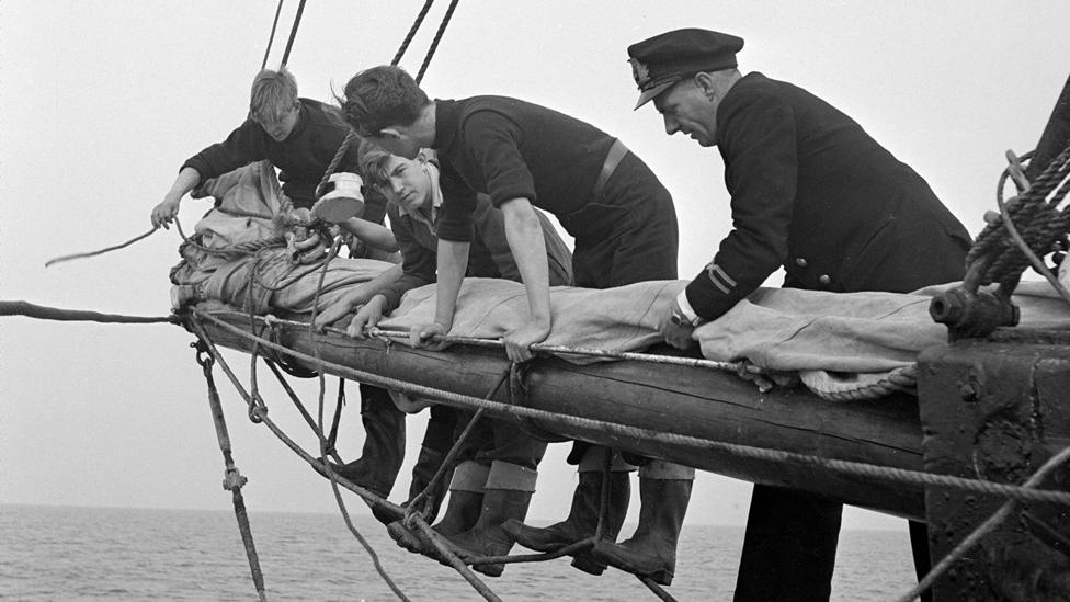 Sailing at the Outward Bound school at Aberdovey