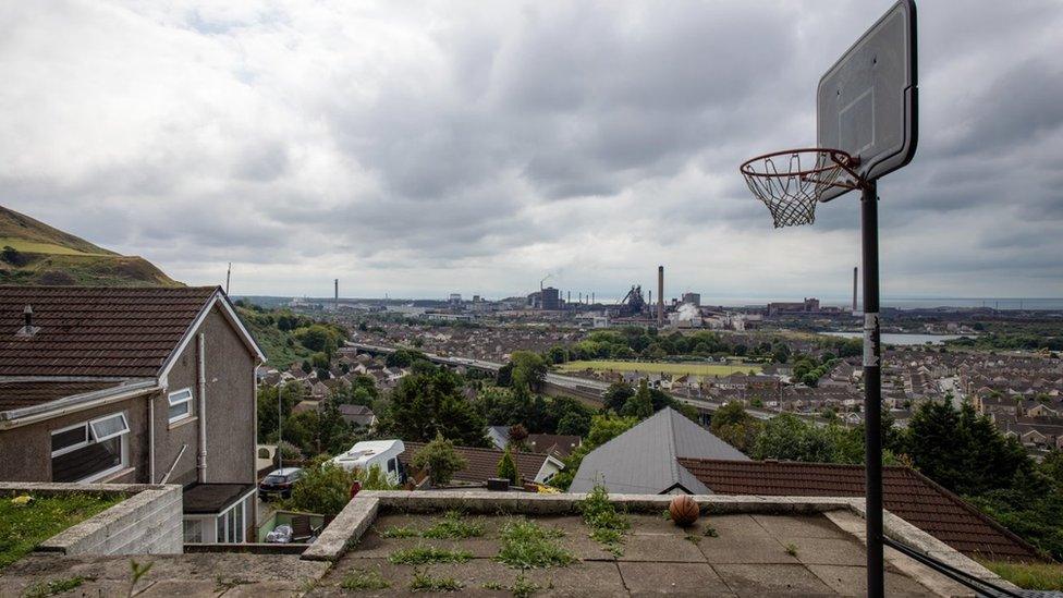 View over Port Talbot