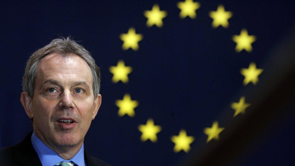 Tony Blair in 2005 file pic