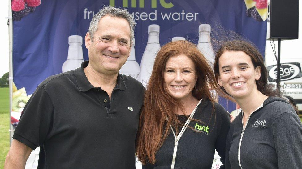 Kara Goldin with her husband Theo and daughter Emma