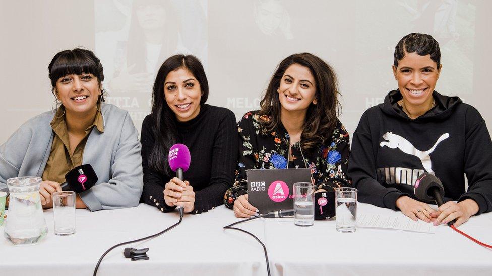 Nikita Chauhan, Heidi Jacob, Harpz Kaur and Melody Kane