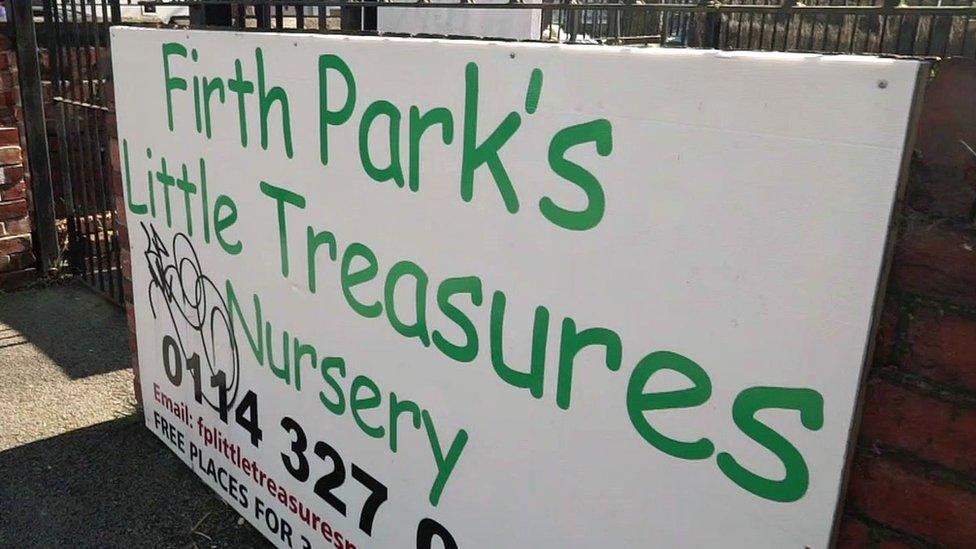 Firth Park nursery sign