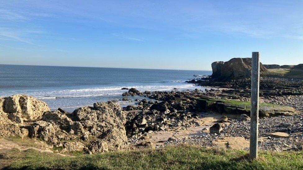 view of beach and sea