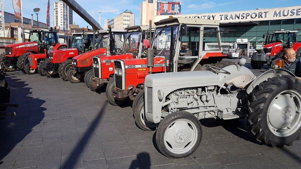 Massey Ferguson tractor parade