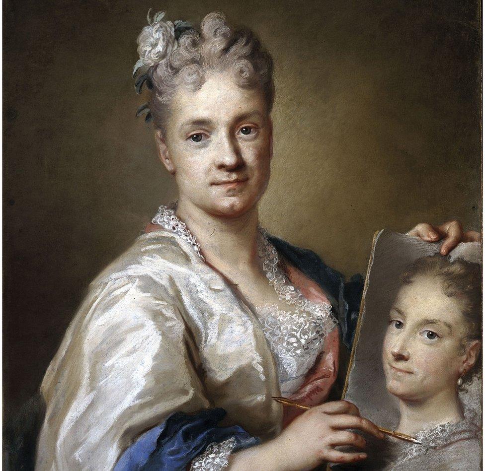 A self-portrait by Rosalba Carriera