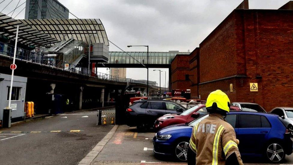 Fire at Poplar substation