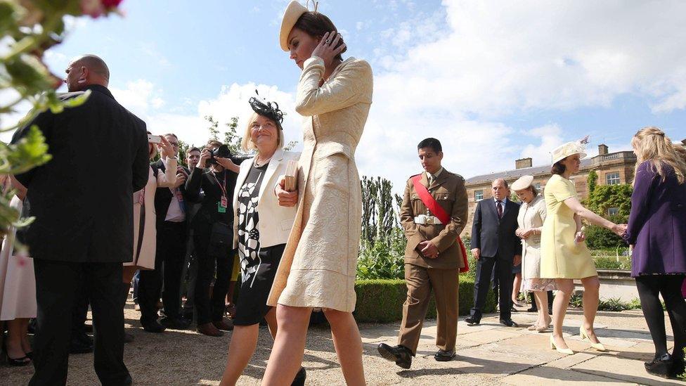 Prince William and Catherine are joining about 2,500 guests at the party which is being hosted by the Secretary of State Theresa Villiers