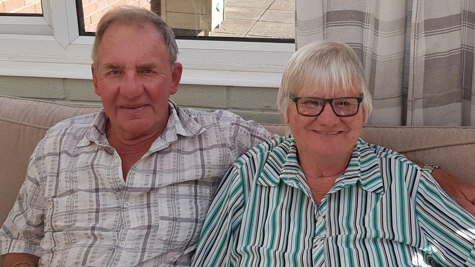 Mrs Hirst and her husband Mike have been married for 44 years