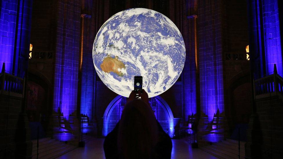 Gaia in Liverpool Cathedral