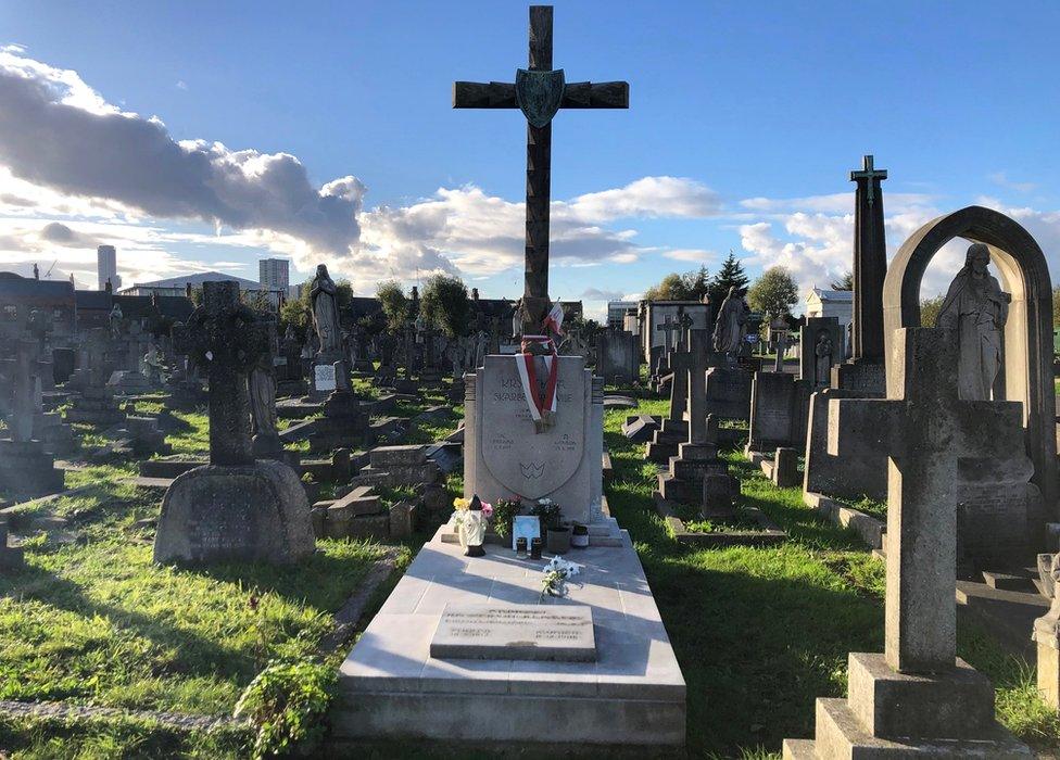 The grave of Christine Granville