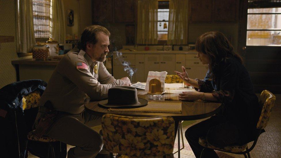 Jim Hopper and Joyce Byers