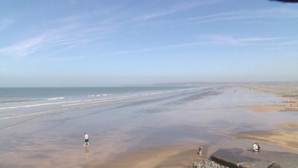 Westward Ho! beach, in North Devon