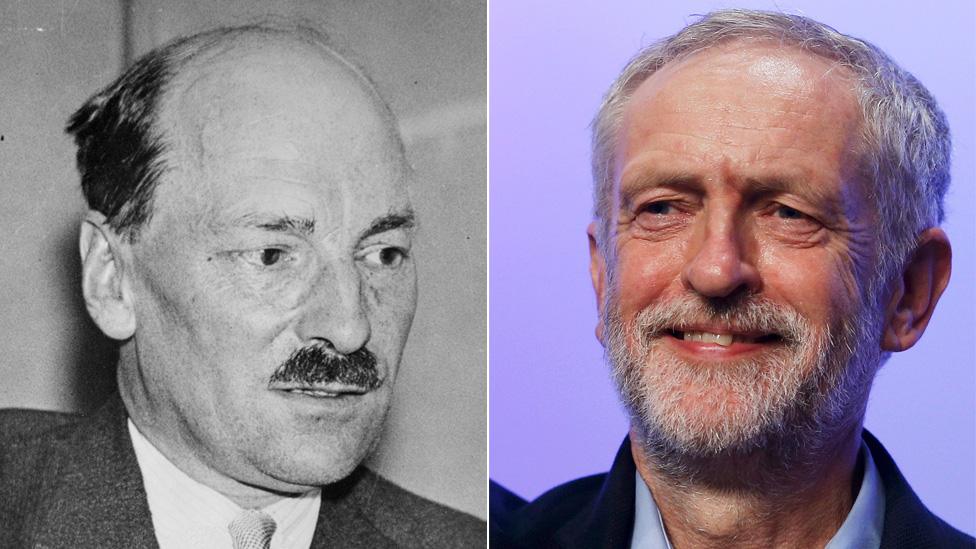 Clement Attlee and Jeremy Corbyn