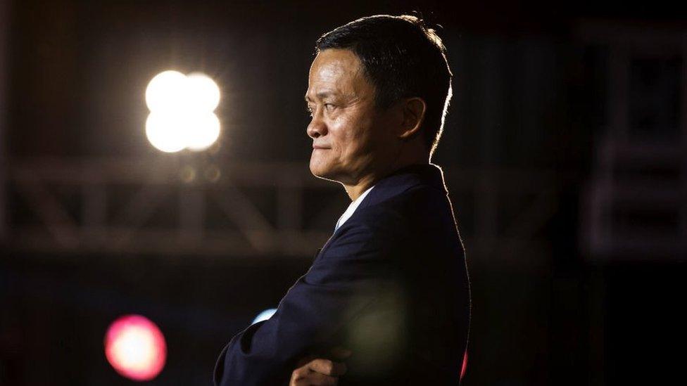 Jack Ma at a conference in Hangzhou in 2019