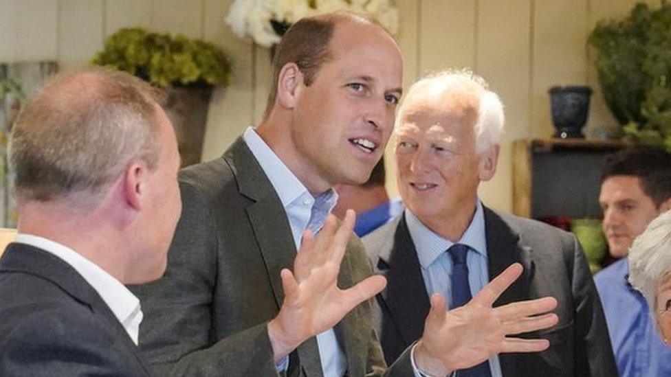 The Prince of Wales during a visit to the Duchy of Cornwall nursery, near Lostwithiel, Cornwall, to open its new restaurant