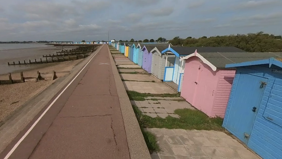 Beach huts at Brightlingsea