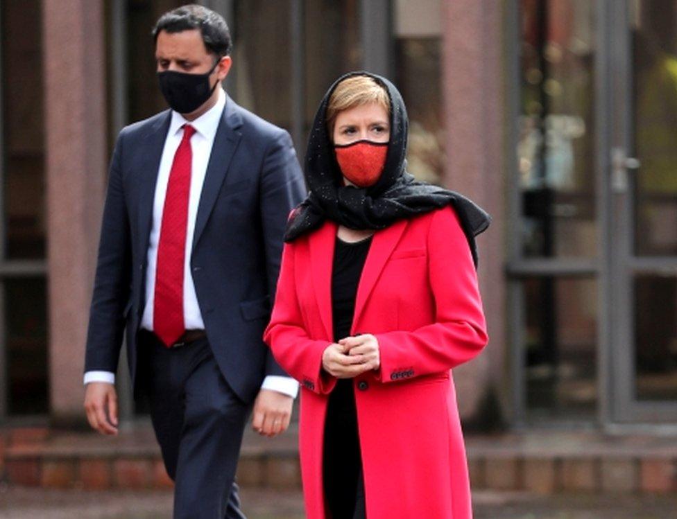 Anas Sarwar and Nicola Sturgeon