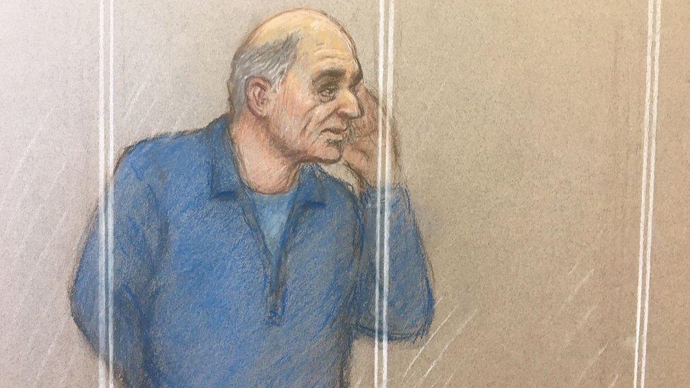 Court sketch of David Smith appearing at the Old Bailey on 4 November