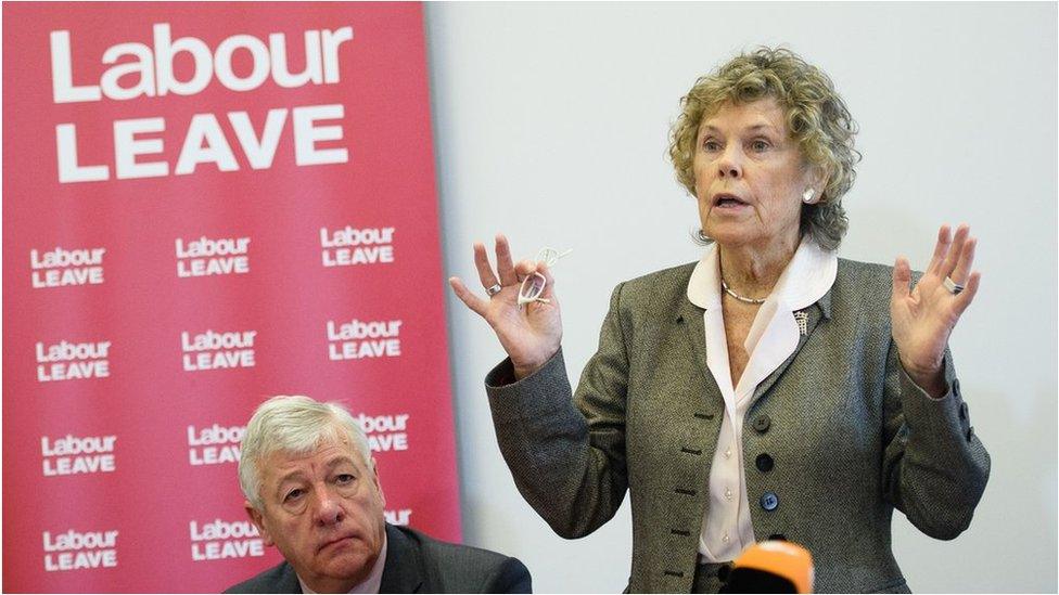 Kate Hoey at the launch of Labour Leave