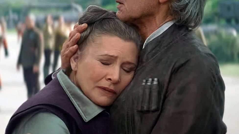 Carrie Fisher and Harrison Ford in new Star Wars