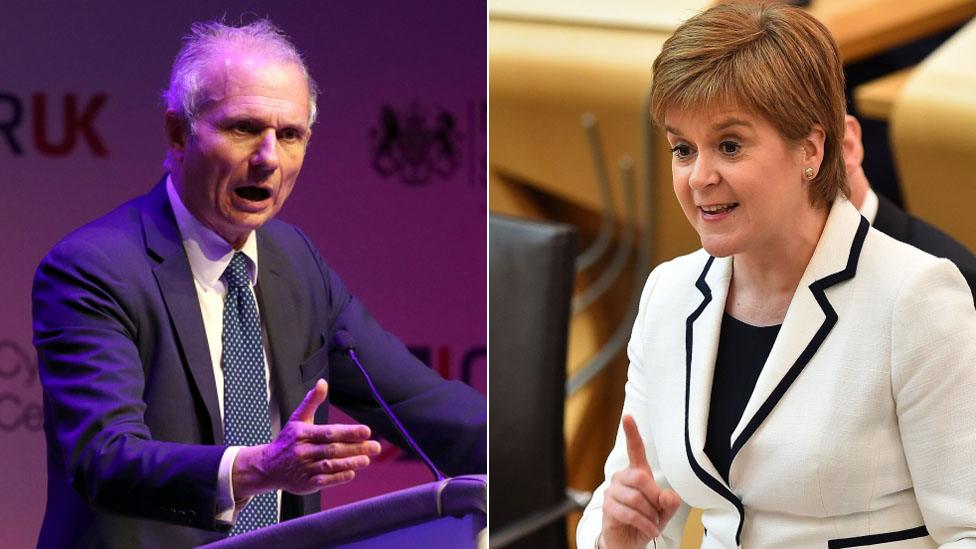 David Lidington and Nicola Sturgeon